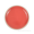 Set Makan Malam Stoneware Single Glaze - Pink